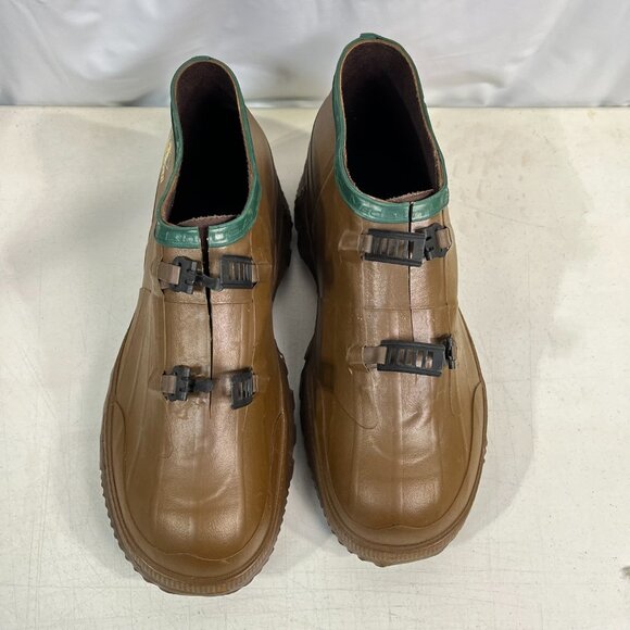 NEW Northerner 2 Buckle Hi-Chore Overshoe - Men 12 Brown Rubber Waterproof 41801 - Picture 6 of 15